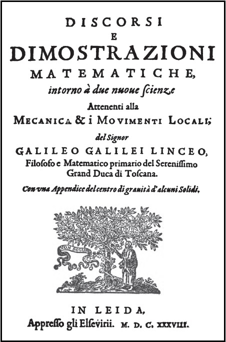 Two New Sciences Title Page